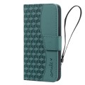 For Xiaomi Redmi Note 10  Pro Business Diamond Buckle Leather Phone Case with Lanyard(Green)