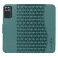 For Xiaomi Redmi Note 10  Pro Business Diamond Buckle Leather Phone Case with Lanyard(Green)