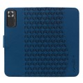 For Xiaomi Redmi Note 10  Pro Business Diamond Buckle Leather Phone Case with Lanyard(Royal Blue)