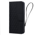 For Xiaomi Redmi Note 10 4G Business Diamond Buckle Leather Phone Case with Lanyard(Black)