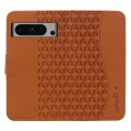 For Google Pixel 8 Pro Business Diamond Buckle Leather Phone Case with Lanyard(Brown)