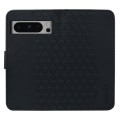 For Google Pixel 8 Pro Business Diamond Buckle Leather Phone Case with Lanyard(Black)