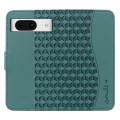 For Google Pixel 8 Business Diamond Buckle Leather Phone Case with Lanyard(Green)