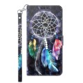 For Honor 90 Lite 3D Painted Leather Phone Case(Colorful Dreamcatcher)