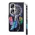 For Honor 90 Pro 3D Painted Leather Phone Case(Colorful Dreamcatcher)