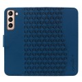 For Samsung Galaxy S22+ 5G Diamond Buckle Leather Phone Case with Lanyard(Royal Blue)