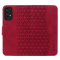 For Samsung Galaxy A23 Diamond Buckle Leather Phone Case with Lanyard(Wine Red)