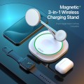 DUZZONA W16 15W 3 in 1 MagSafe Magnetic Wireless Charging Stand(White)