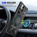 For Samsung Galaxy S23 5G MagSafe Magnetic Shockproof Phone Case with Ring Holder(Black)