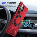 For Samsung Galaxy S23 5G MagSafe Magnetic Shockproof Phone Case with Ring Holder(Red)