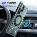 For Samsung Galaxy S23 5G MagSafe Magnetic Shockproof Phone Case with Ring Holder(Green)
