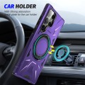 For Samsung Galaxy S23 5G MagSafe Magnetic Shockproof Phone Case with Ring Holder(Purple)