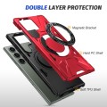 For Samsung Galaxy S23+ 5G MagSafe Magnetic Shockproof Phone Case with Ring Holder(Red)
