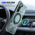 For Samsung Galaxy S24 5G MagSafe Magnetic Shockproof Phone Case with Ring Holder(Green)