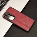 For vivo S18 5G / V23 5G Cow Pattern Sewing Back Cover Phone Case(Red)
