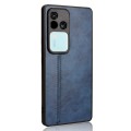 For vivo S18 Pro 5G / V30 Pro 5G Cow Pattern Sewing Back Cover Phone Case(Blue)