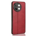 For vivo S18e 5G Cow Pattern Sewing Back Cover Phone Case(Red)
