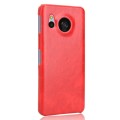 For Sharp Aquos Sense8 Litchi Texture Back Cover Phone Case(Red)