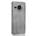 For Sharp Aquos Sense8 Litchi Texture Back Cover Phone Case(Grey)