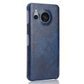 For Sharp Aquos Sense8 Litchi Texture Back Cover Phone Case(Blue)