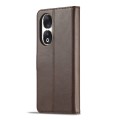 For Honor 90 LC.IMEEKE Calf Texture Leather Phone Case(Coffee)