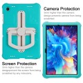 For Samsung Galaxy Tab A9+ Shield 360 Rotation Handle EVA Shockproof PC Tablet Case(Mint Green Beige