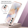 For Samsung Galaxy A25 5G Electroplating IMD TPU Phone Case(White Marble)
