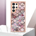 For Samsung Galaxy S24 Ultra 5G Electroplating IMD TPU Phone Case(Pink Scales)