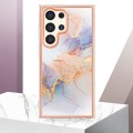 For Samsung Galaxy S24 Ultra 5G Electroplating IMD TPU Phone Case(White Marble)