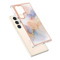 For Samsung Galaxy S24 Ultra 5G Electroplating IMD TPU Phone Case(White Marble)