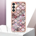 For Samsung Galaxy S24+ 5G Electroplating IMD TPU Phone Case(Pink Scales)