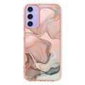 For Samsung Galaxy A15 5G Electroplating Marble Dual-side IMD Phone Case(Rose Gold 015)