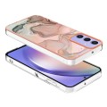 For Samsung Galaxy A15 5G Electroplating Marble Dual-side IMD Phone Case(Rose Gold 015)