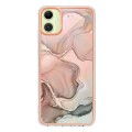 For Samsung Galaxy A05 Electroplating Marble Dual-side IMD Phone Case(Rose Gold 015)