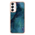 For Samsung Galaxy A05s Electroplating Marble Dual-side IMD Phone Case(Green 017)