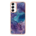 For Samsung Galaxy A05s Electroplating Marble Dual-side IMD Phone Case(Purple 016)