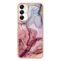 For Samsung Galaxy A05s Electroplating Marble Dual-side IMD Phone Case(Rose Red 014)