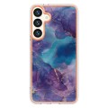 For Samsung Galaxy S24 5G Electroplating Marble Dual-side IMD Phone Case(Purple 016)