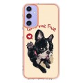 For Samsung Galaxy A15 5G Electroplating Marble Dual-side IMD Phone Case(Lucky Dog)