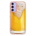 For Samsung Galaxy A15 5G Electroplating Marble Dual-side IMD Phone Case(Draft Beer)