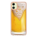 For Samsung Galaxy A05 Electroplating Marble Dual-side IMD Phone Case(Draft Beer)