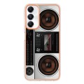 For Samsung Galaxy A05s Electroplating Marble Dual-side IMD Phone Case(Retro Radio)