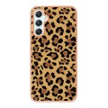 For Samsung Galaxy A25 5G Electroplating Marble Dual-side IMD Phone Case(Leopard Print)