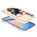 For Samsung Galaxy A25 5G Electroplating Marble Dual-side IMD Phone Case(Lucky Dog)