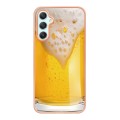 For Samsung Galaxy A25 5G Electroplating Marble Dual-side IMD Phone Case(Draft Beer)