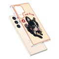 For Samsung Galaxy S24 Ultra 5G Electroplating Marble Dual-side IMD Phone Case(Lucky Dog)