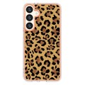 For Samsung Galaxy S24+ 5G Electroplating Marble Dual-side IMD Phone Case(Leopard Print)