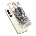 For Samsung Galaxy S24 5G Electroplating Marble Dual-side IMD Phone Case(Totem Elephant)