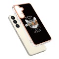 For Samsung Galaxy S24 5G Electroplating Marble Dual-side IMD Phone Case(Natural Growth)