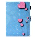 For 7 inch Universal Colored Drawing Stitching Leather Tablet Case(Love)